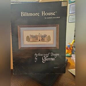 Biltmore House Counted Cross Stitch Leaflet Vintage 1983 Pointe de Croix